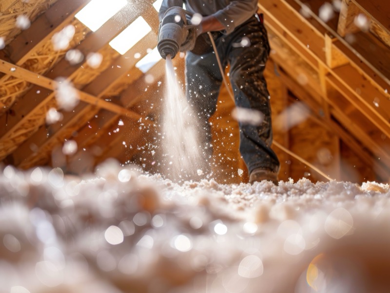 Attic Insulation Installation