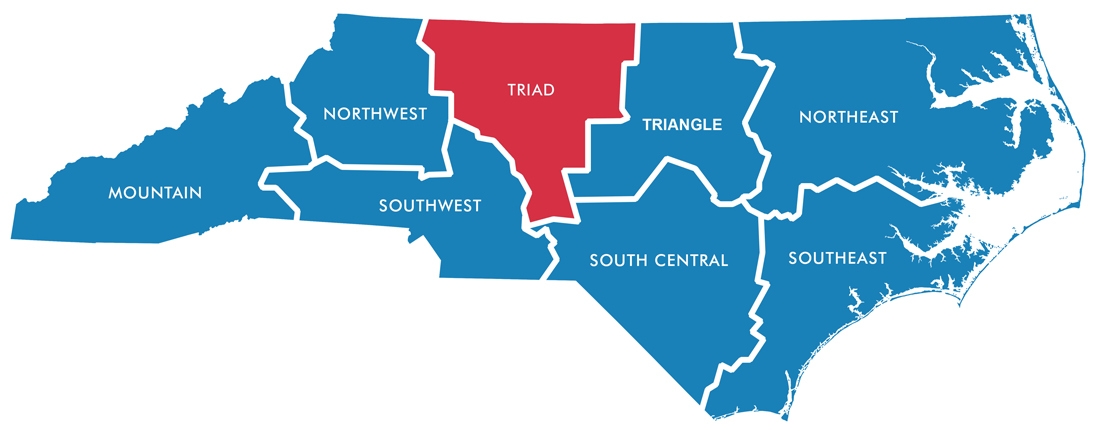 4 Seasons Insulation Service Area Map - Greensboro, Winston-Salem, High Point and the Triad